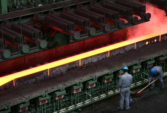 Sản lượng thép Trung Quốc tăng cao kỷ lục, Mỹ ngày càng bất an Ảnh: Reuters