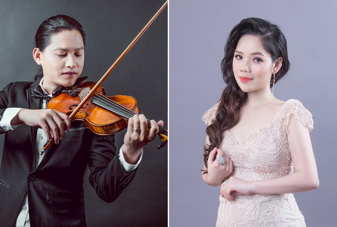 Thưởng thức những tình khúc phim Hàn bất hủ trên sân khấu Hà Nội Vợ chồng Nghệ sỹ Violin Anh Tú (Tú “Xỉn”) và Nghệ sỹ Opera Việt Dung.