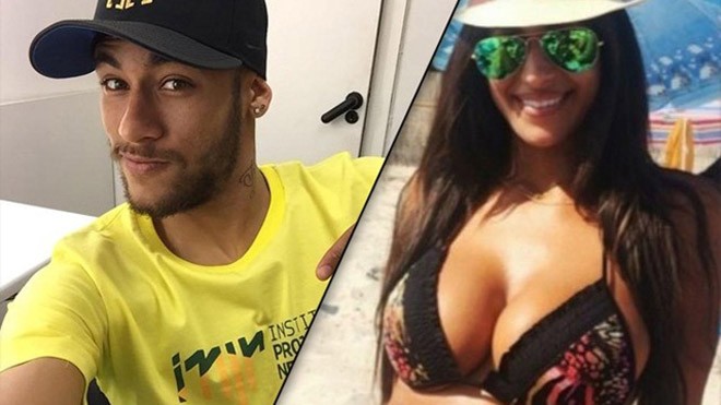 Nữ luật sư vướng lưới tình siêu sao Neymar Neymar (trái) và Elisabeth Martinez