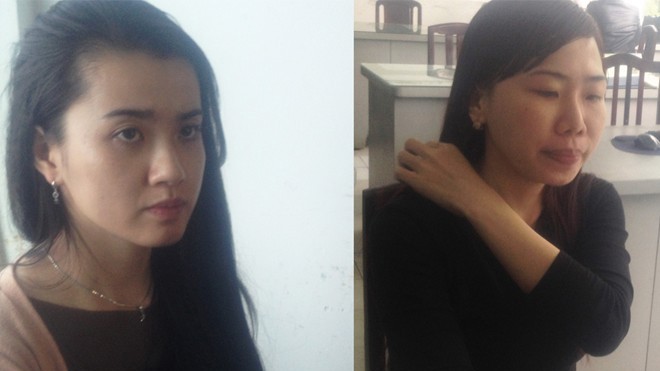 Người đẹp Sài Gòn điều hành ổ mại dâm 3 triệu/lượt Hồng và Thúy tại cơ quan công an.