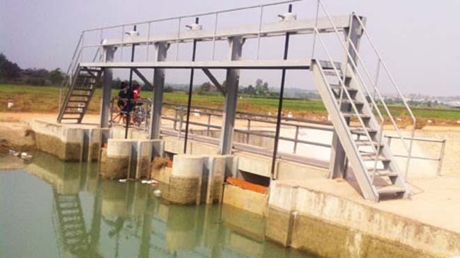 Rủ nhau tắm ở đập tràn, 2 học sinh chết đuối Hiện trường, nơi xảy ra vụ việc.
