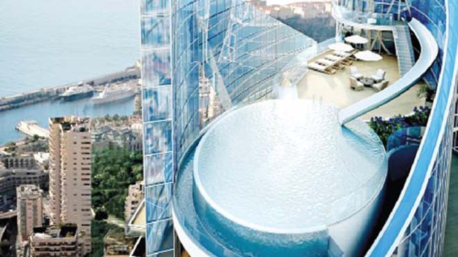 Nhà ngàn tỉ trên không Căn hộ trị giá 8.500 tỉ đồng ở tòa nhà Odeon, Monaco - Ảnh: Thepinnaclelist.com