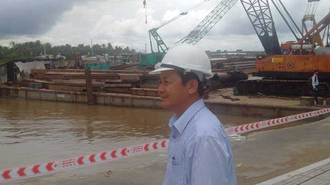 Phó Chủ tịch TP Cần Thơ: 'Sạt lở đã qua giai đoạn nguy hiểm' Ông Đào Anh Dũng, Phó Chủ tịch UBND thành phố Cần Thơ đang chỉ đạo tại hiện trường