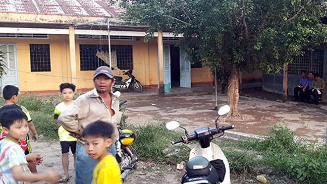 Giáo viên tiểu học ở miền Tây bị đâm chết tại trường Trường tiểu học, nơi nam giáo viên bị đâm chết. Ảnh: C.A