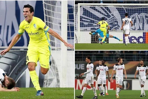 Tottenham thua sốc trước đội bóng Bỉ Tottenham thua sốc trước Gent.