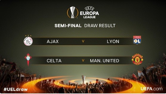 M.U gặp 'khúc xương' Celta Vigo ở bán kết Europa League M.U gặp Celta Vigo ở bán kết Champions League.