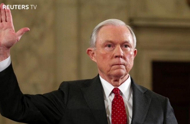 Mỹ có Bộ trưởng bộ Tư pháp mới Tân Bộ trưởng Bộ Tư pháp Mỹ Jeff Sessions.