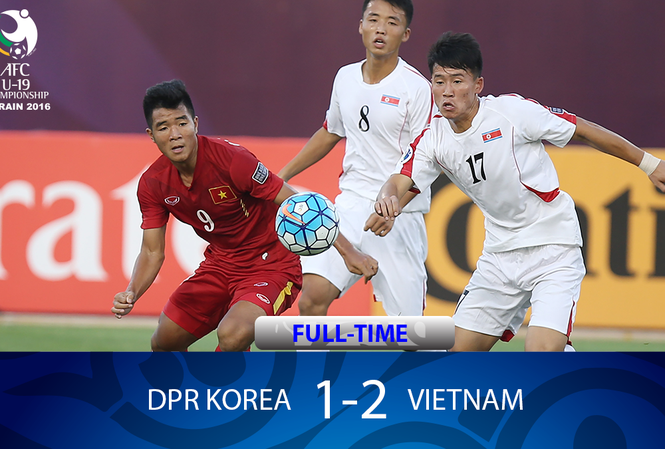 Đánh bại Triều Tiên, U19 Việt Nam tạo địa chấn ở giải châu Á U19 Việt Nam giành chiến thắng 2-1 trước U19 Triều Tiên nhờ 2 bàn thắng đẹp của Đức Chinh và Văn Hậu.