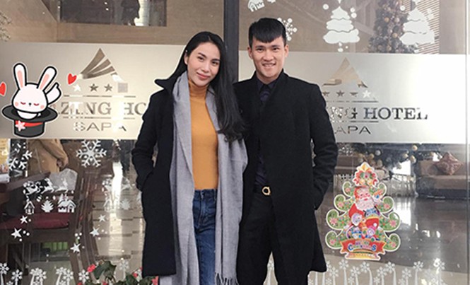 Công Vinh tặng Thuỷ Tiên đồng hồ kim cương trăm triệu Vợ chồng Công Vinh đi nghỉ ở Sa Pa kỷ niệm 9 năm yêu nhau. Ảnh: FB.