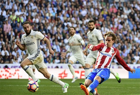 Griezmann giải cứu Atletico thoát thua Real Griezmann giải cứu Atletico thoát thua Real