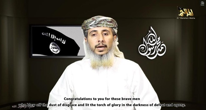 Al-Qaeda tại Yemen nhận trách nhiệm vụ thảm sát Charlie Hebdo Al-Qaeda tại Yemen nhận trách nhiệm vụ thảm sát tòa soạn báo Charlie Hebdo ở Paris (Pháp). Ảnh: Reuters