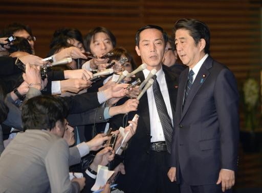 Thủ tướng Abe lên án vụ hành quyết con tin người Nhật Thủ tướng Nhật Bản Shinzo Abe lên án vụ hành quyết con tin.
