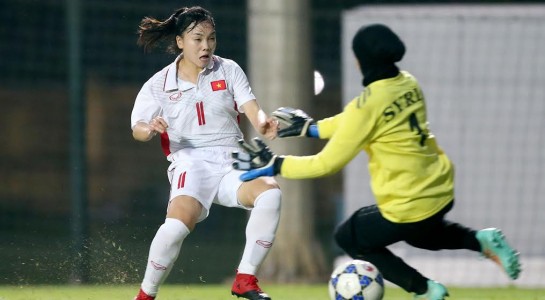 Tuyển nữ Việt Nam thắng Syria 11-0 ở Asian Cup Tuyển nữ Việt Nam thắng Syria 11-0 ở Asian Cup