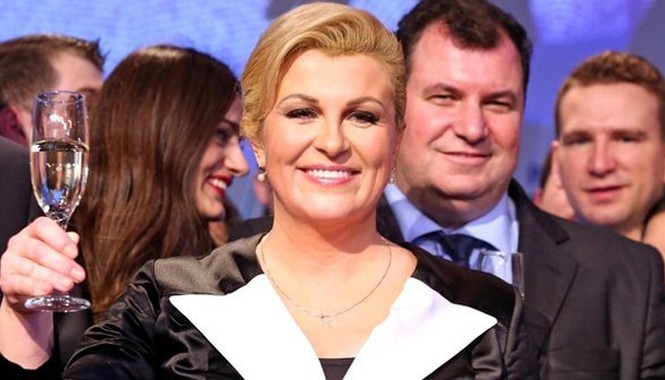 Nữ Tổng thống đầu tiên tại Croatia Bà Kolinda Grabar-Kitarovic. Ảnh: BBC.