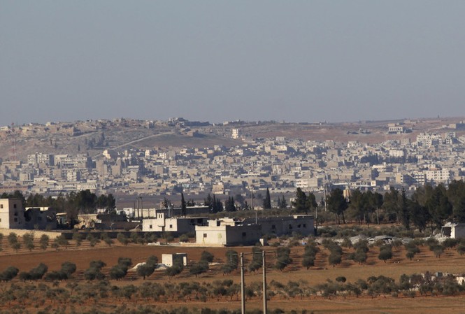 Đánh bom tự sát tại trạm kiểm soát, 45 người chết thảm Al-Bab, Syria nhìn từ xa.