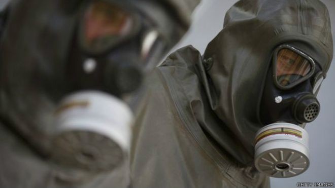 Mỹ tố Triều Tiên hợp tác với Syria chế tạo vũ khí hóa học Hình minh họa.