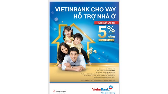 Mở rộng chương trình “VietinBank cho vay và hỗ trợ nhà ở” Poster chương trình