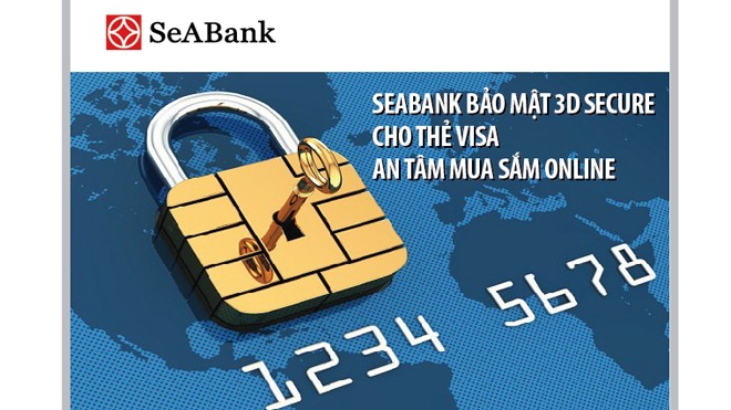An tâm mua sắm online với bảo mật 3D Secure cho thẻ Visa SeABank An tâm mua sắm online với bảo mật 3D Secure cho thẻ Visa SeABank