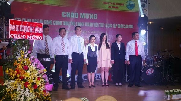 An Giang Tourimex trở thành thành viên của Tập đoàn Sao Mai Công ty CP Du Lịch An Giang ra mắt Hội Đồng Quản Trị mới ngày 12/12/2016
