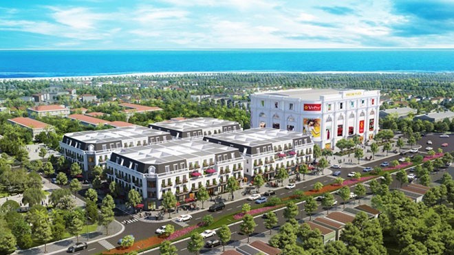 Ra mắt dự án đẳng cấp Vincom Shophouse Phú Yên Phối cảnh minh họa tổ hợp TTTM và Vincom Shophouse Phú Yên