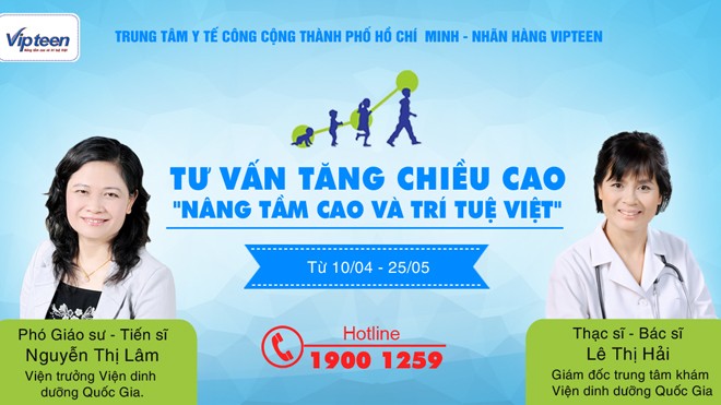 Khởi động Chương trình khám, tư vấn tăng chiều cao cho trẻ tại TP Hồ Chí Minh Khởi động Chương trình khám, tư vấn tăng chiều cao cho trẻ tại TP Hồ Chí Minh