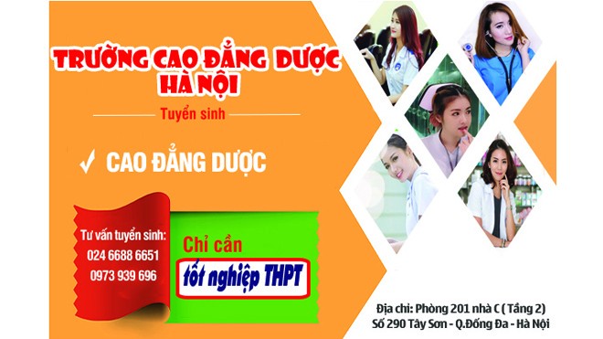 Trường Cao đẳng Dược Hà Nội xét tuyển học bạ THPT hệ chính quy năm 2017 Trường Cao đẳng Dược Hà Nội xét tuyển học bạ THPT hệ chính quy năm 2017