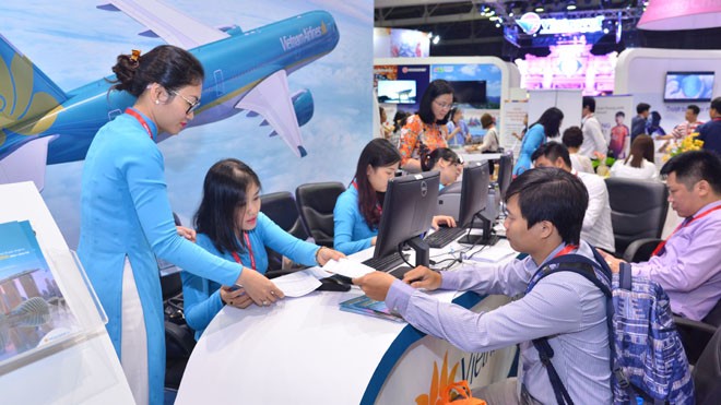 Vietnam Airlines và Jetstar Pacific bán nhiều vé rẻ tại Hội chợ Du lịch Quốc tế TPHCM Vietnam Airlines và Jetstar Pacific bán nhiều vé rẻ tại Hội chợ Du lịch Quốc tế TPHCM