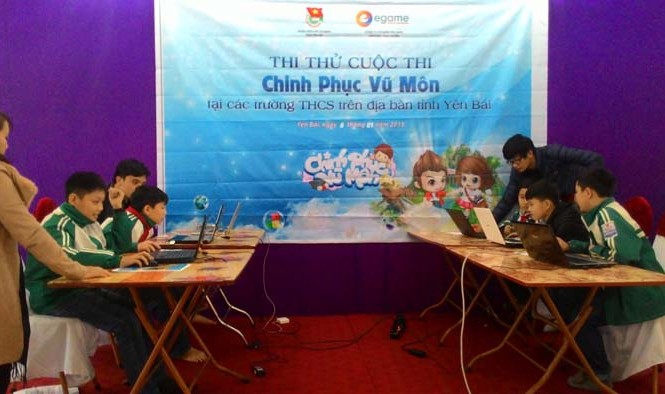 Tưng bừng học sinh Yên Bái thi thử Chinh Phục Vũ Môn Không khí tranh tài sôi động, quyết liệt khi thi thử cuộc thi CPVM