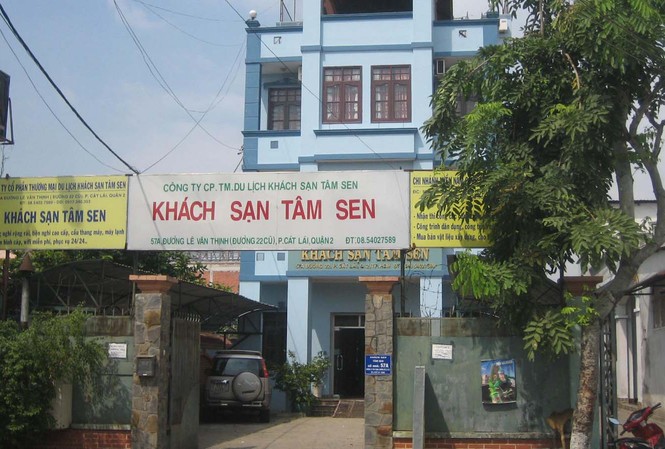 Hãi hùng phát hiện khách nữ chết trong phòng khách sạn Khách sạn nơi xảy ra vụ việc.