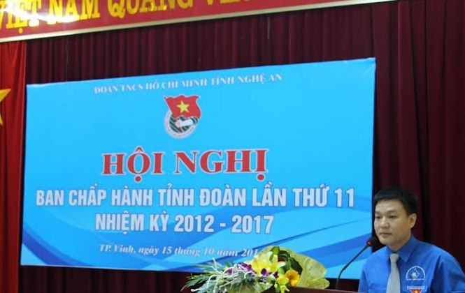 Tỉnh đoàn Nghệ An bầu bí thư bổ sung nhiệm kỳ 2012 – 2017 Anh Phạm Tuấn Vinh – Bí thư tỉnh đoàn khóa XVI, nhiệm kỳ 2012- 2017.