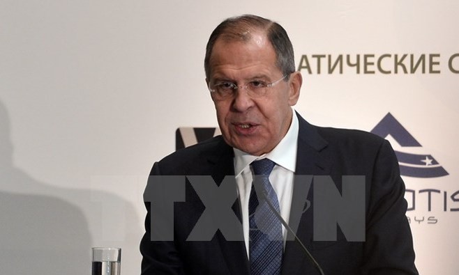 Nga sẵn sàng bàn với Mỹ về việc cho phiến quân rút khỏi Aleppo Ngoại trưởng Nga Sergei Lavrov. (Nguồn: AFP/TTXVN).