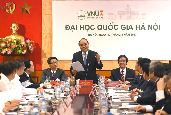 Thủ tướng đồng ý quy hoạch lại khu đô thị đại học QGHN Thủ tướng đánh giá cao bộ vi xử lý được nghiên cứu của Đại học Quốc gia.