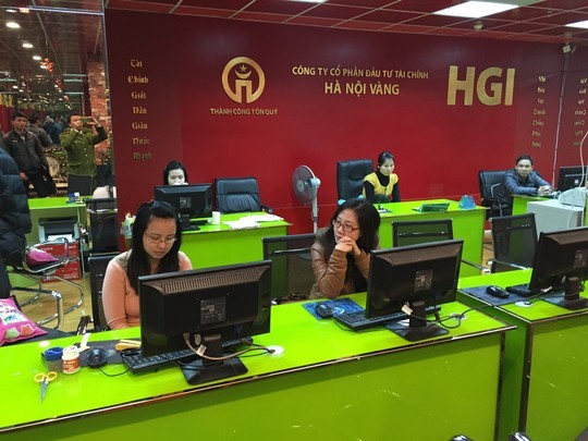 Bộ trưởng Trần Đại Quang chỉ đạo điều tra mở rộng vụ sàn vàng ảo Hình ảnh bên trong sàn vàng ảo của công ty HGI. Ảnh do công an cung cấp