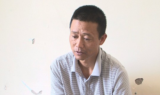 Chồng đánh vợ gãy 8 xương sườn, chấn thương sọ não Trần Duy Thái, nghi phạm đánh vợ gãy 8 xương sườn và chấn thương sọ não, sau khi bị bắt tại cơ quan công an