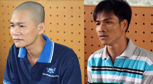 Đi nhậu bị “chặt chém”, thuê người rạch mặt chủ quán nhậu Đối tượng Hoá và Trọng tại cơ quan điều tra