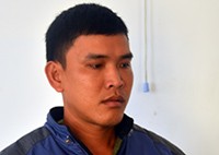 Bảy thiếu nữ bị bán sang Trung Quốc với giá 12 triệu đồng Phạm Thanh Sang tại cơ quan điều tra. Ảnh: C.A