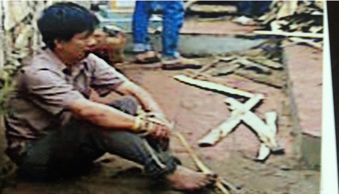 Xây nhà thờ họ, ông lão 62 hô người tung dây xích trói cháu Anh Hùng bị trói (Ảnh do gia đình nạn nhân cung cấp).