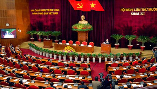 Trung ương họp phiên bế mạc Ban Chấp hành Trung ương họp phiên bế mạc. Ảnh: VGP/Nhật Bắc.