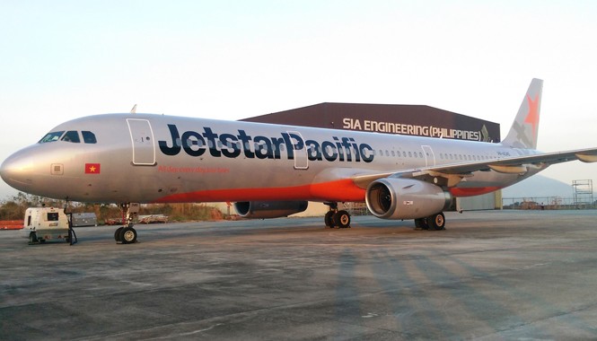 Hành khách mua vé rẻ có thể ngồi ghế... thương gia Máy bay A321 vừa được Jetstar Pacific Airlines nhận về.