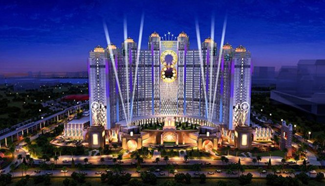 Macau xây khu nghỉ dưỡng casino 13 tỷ USD Phối cảnh tổng thể khu nghỉ dưỡng casino Golden Eye.