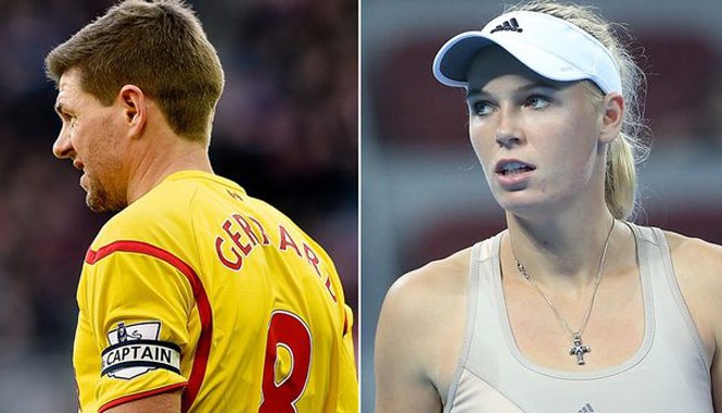 Mỹ nhân Caroline Wozniacki mê mẩn thủ quân Liverpool Wozniacki thần tượng Gerrard.