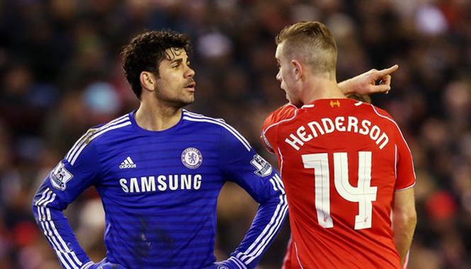 FA điều tra vụ ngôi sao Chelsea và Liverpool suýt ẩu đả Jordan Henderson và Diego Costa to tiếng với nhau trong đường hầm.