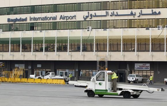 Máy bay chở 154 khách bị trúng đạn ở sân bay Baghdad Sân bay quốc tế Baghdad. Ảnh: Reuters.