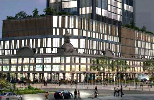 Ngày mai, thương xá Tax Sài Gòn bị đập Phối cảnh tòa nhà thương xá Tax mới với 40 tầng. Ảnh: Satra.