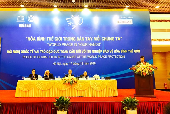 Liên hiệp các hội UNESCO Việt Nam tổ chức thành công hội nghị quốc tế Đạo đức Toàn cầu Toàn cảnh Hội nghị.