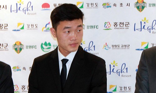 Lương Xuân Trường nói gì khi ra mắt CLB Gangwon? Xuân Trường. Ảnh: Naver.