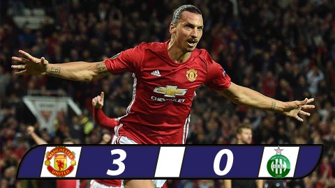 Ibra lập hat-trick, M.U dễ dàng đánh bại St.Etienne Ibra lập hat-trick, M.U dễ dàng đánh bại St.Etienne