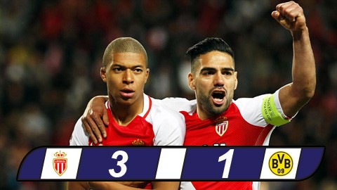 Thắng tốc hành, Monaco vào bán kết Champions League Thắng tốc hành, Monaco vào bán kết Champions League