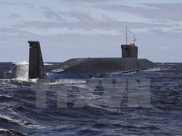 Bản tin 20H: NATO tuyên bố tàu ngầm Nga là mối đe dọa với Đại Tây Dương Tàu ngầm hạt nhân Yuri Dolgoruky của Nga. Nguồn: AFP/TTXVN.