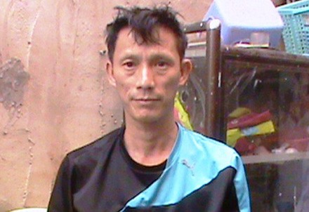 Thuê đất, lập trường gà 'khủng' giữa trung tâm Sài Gòn Nghi can Thành tại cơ quan công an. Ảnh CA cung cấp.